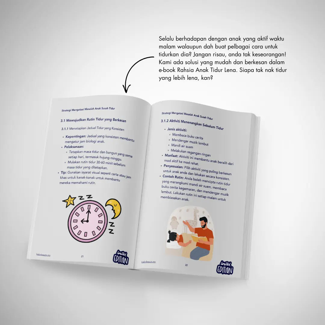 E-Book Eksklusif - Rahsia Anak Susah Tidur